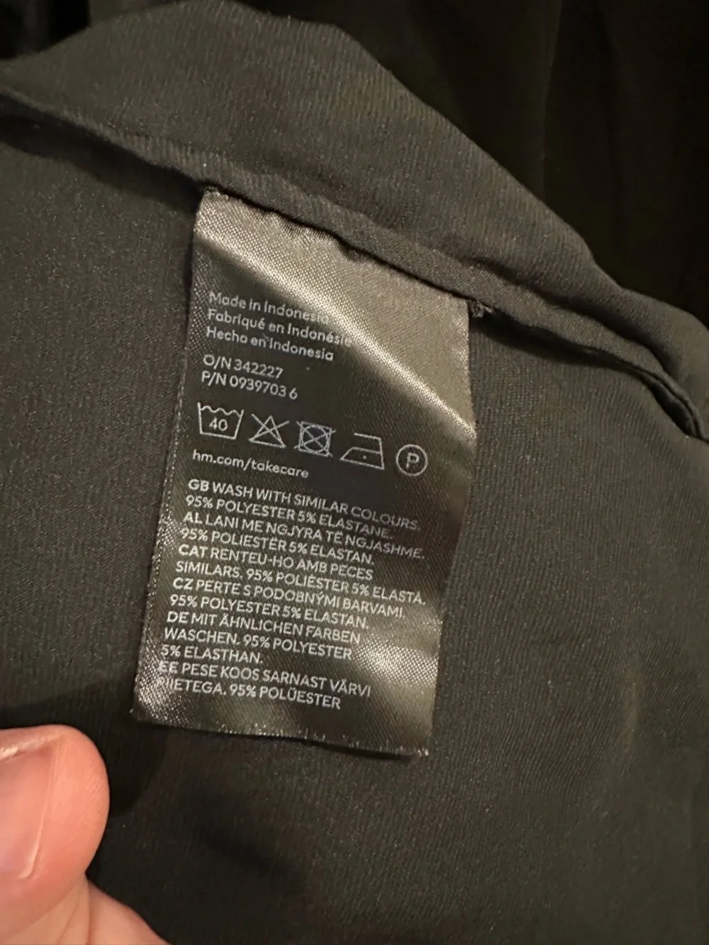H&M Black Satin Button-Up Blouse - Picture 4 of 4